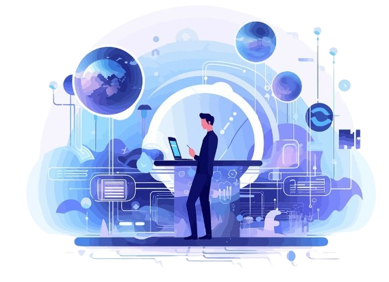 Cloud and Technology Illustration